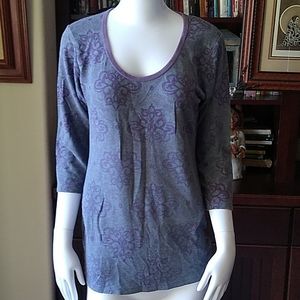 Edge Designs Long Purple and Blue Shirt